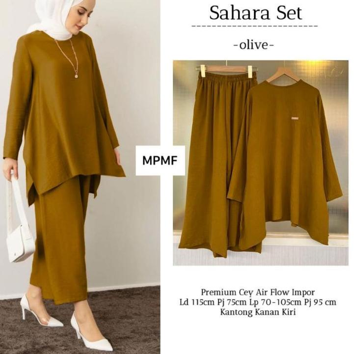 Tidak Diragukan.. SETCEL SAHARA | SETELAN CELANA | ONE SET SAHARA