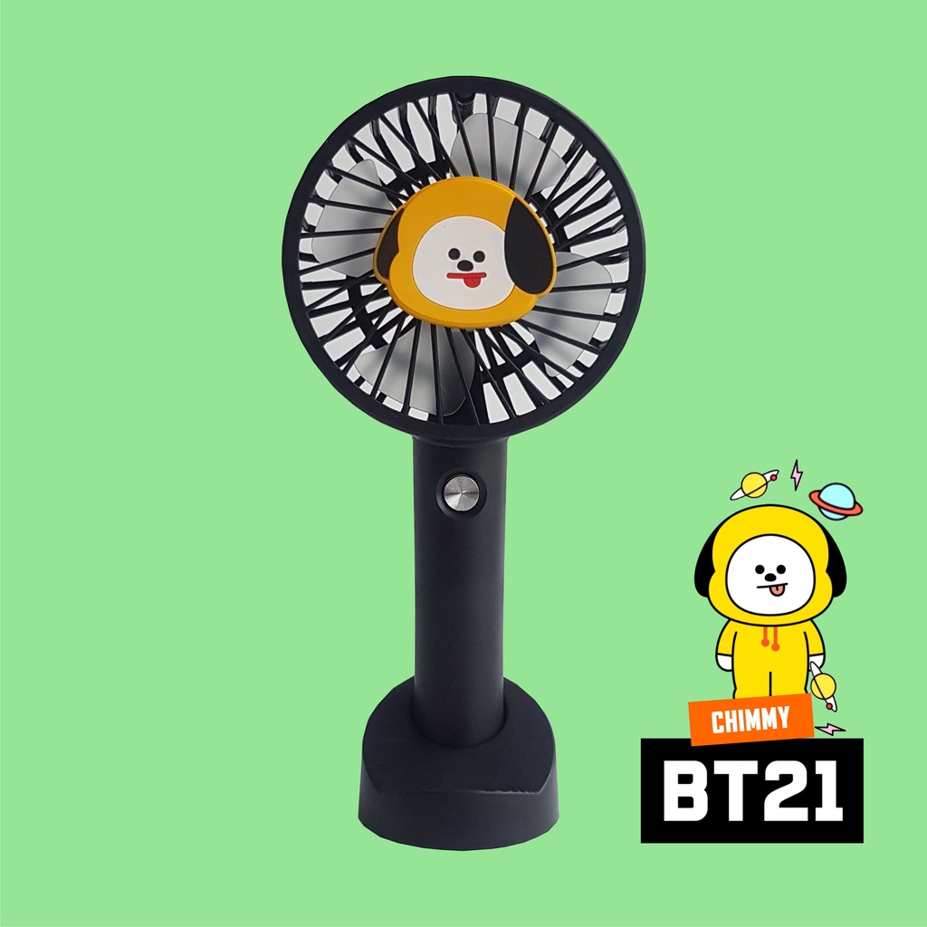 KIPAS BT21 BTS HANDY FAN PORTABLE CAS USB KIPAS DUDUK / KIPAS TANGAN CHIMMY TATA COOKY