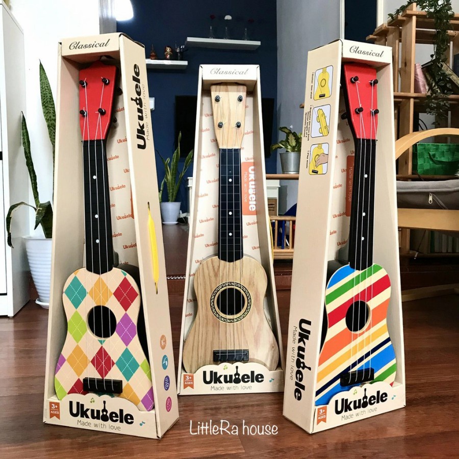 Terbaru Mainan Ukulele Premium Anak - Gitar Lele Alat Musik Kentrung