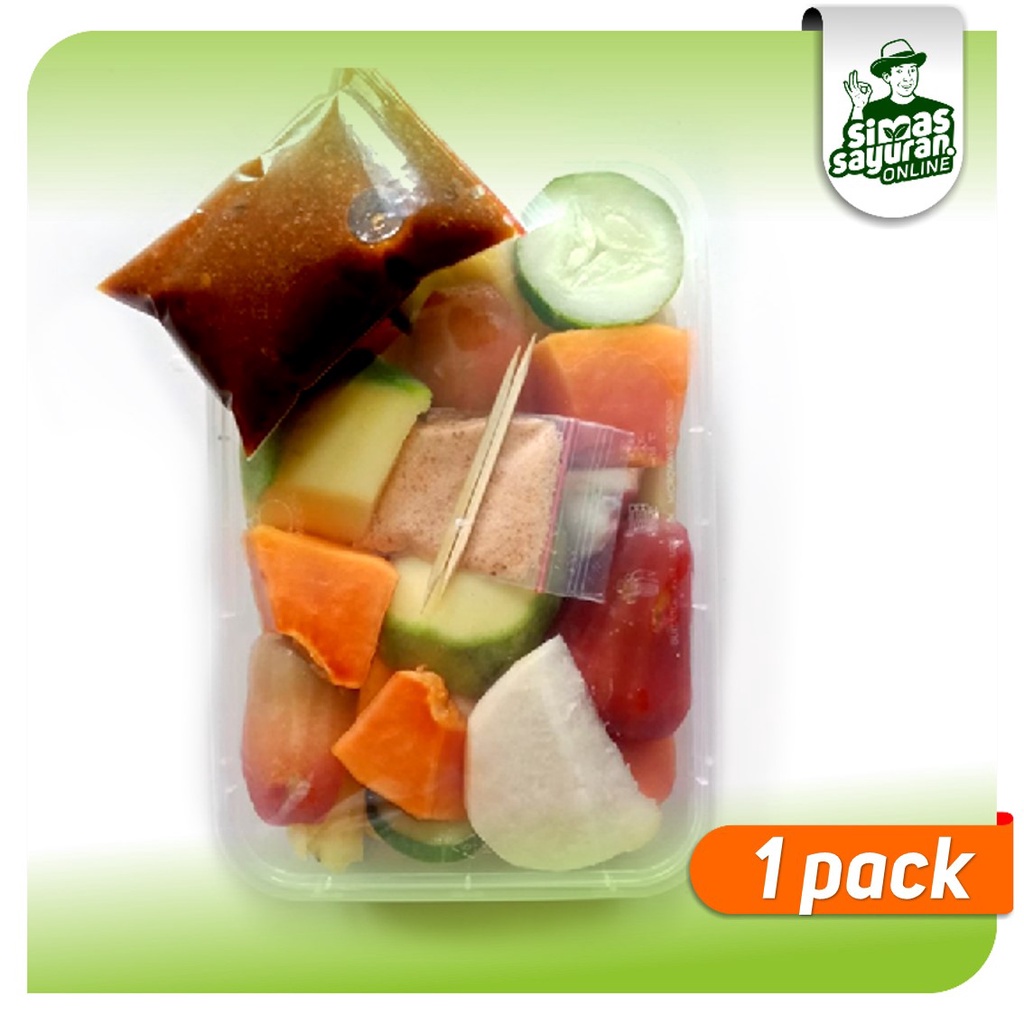 

Rujak Buah plus Bumbu Metro Lampung