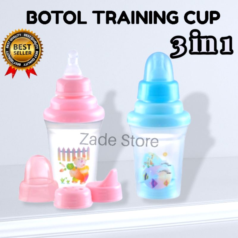 Botol minum bayi 3in1 Ninio BPA Free dot asi training cup botol minum anak cucup empeng bayi belajar minum gelas minum air