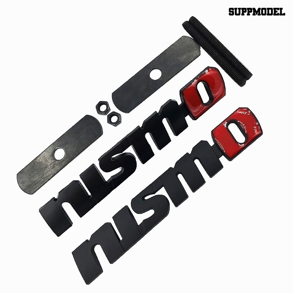 Sl Stiker Emblem / Badge Tulisan NISMO Bahan Metal Untuk Gril Depan Mobil