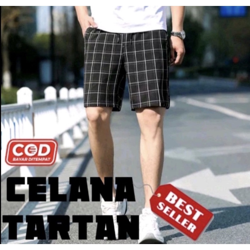 Celana Pendek Tartan Pria Kotak kotak terbaru premium Good Quality