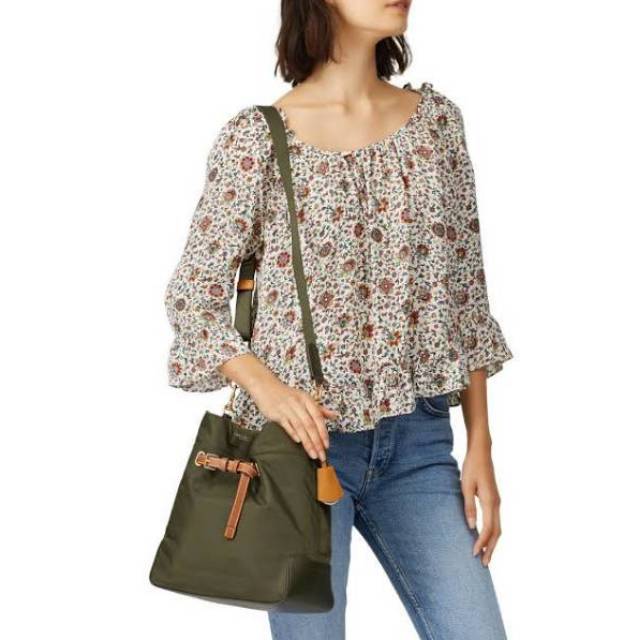 tory burch drawstring bucket bag