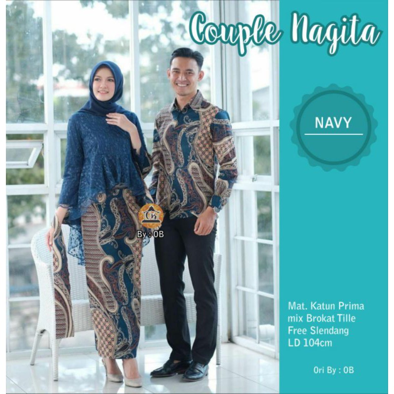 BAJU TUNANGAN / BAJU COUPLE KEBAYA BROKAT / BAJU KONDANGAN / KAPEL