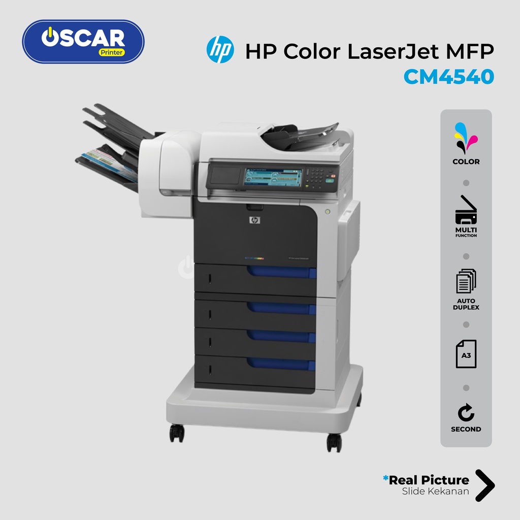 Printer HP Color Laserjet CM4540 MFP | Print Scan Copy