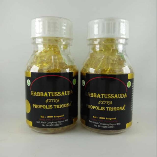 Habbatusauda capsul extra propolis trigona habbatusauda trigona 200 capsul