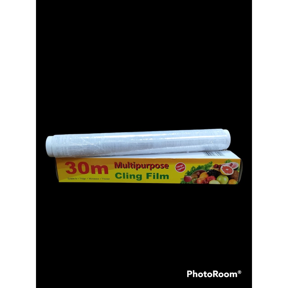 BUNGKUS PLASTIK WRAP MAKANAN FOOD CLING WRAP FOOD GRADE UKURAN 30CM [SWEETSPACE]