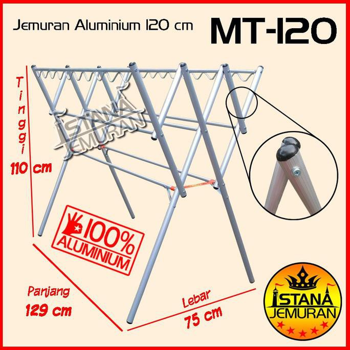 Jemuran Baju Aluminium Hanger 120 Cm Candisjava