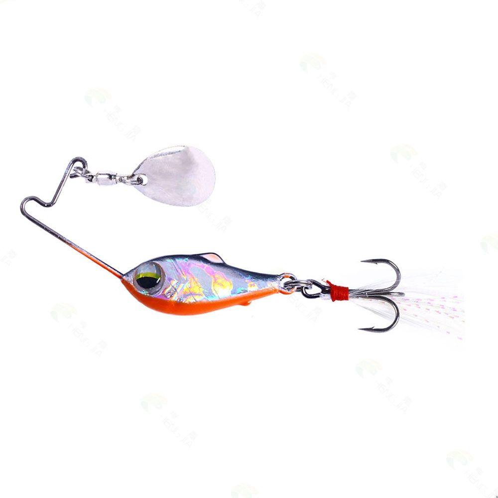 SOLIGHTER 15g/20g VIB Lure Spinner Tackle Wobblers Crankbaits Metal Fishing Bait Bass Spoon Metal Vibration Rotate Sinking Sequin Treble Hook