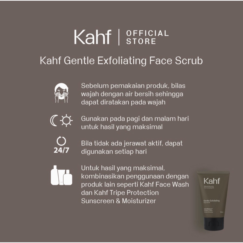 KAHF Man Facial Wash 50ml 100 ml / Sabun Cuci Muka Pria - Laki Laki