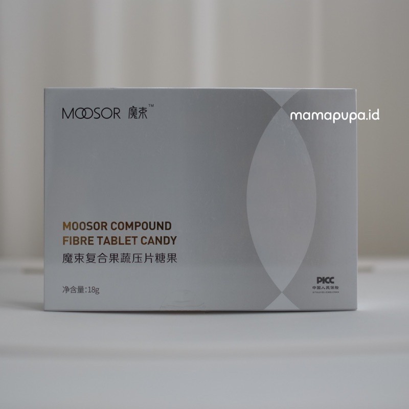 Moosor Compound Fibre Tablet Oval Candy 18 Tablets