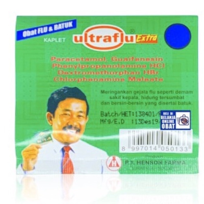 ULTRAFLU EXTRA 4 TABLET (HIJAU)