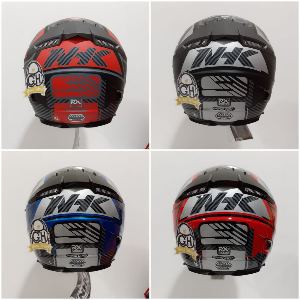 HELM NHK RX9 RACER X NHK RX-9 RACER X NHK RX NINE FLAT VISOR NHK FULLFACE