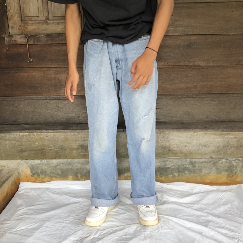 Glory faded blue jeans