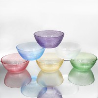 MANGKOK PELANGI MANIK SET BMW 6 PCS / mangkok kaca set mangkok kaca pelangi set mangkok motif