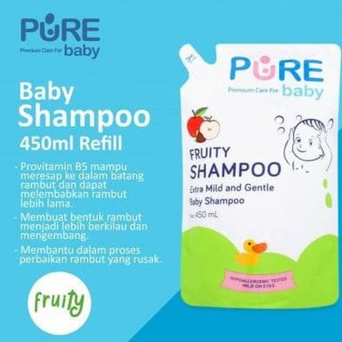 Pure Baby Shampoo Bayi Fruity Refill 450ml