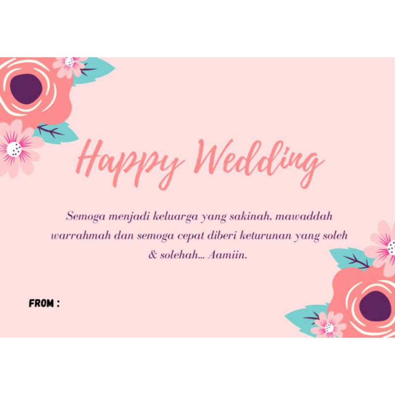 Ucapan Happy Wedding