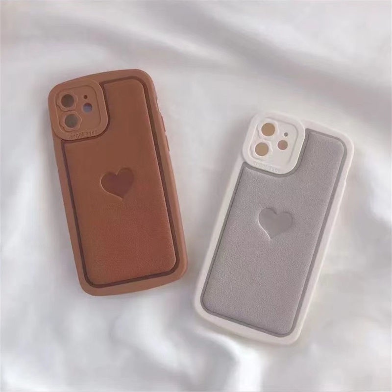 Korteks Jantung Pola Casing Ponsel untuk iPhone 12 13 11 Pro Max X Xs Max Xr 7 8 Plus Lembut Silicone Pelindung Case Pzax