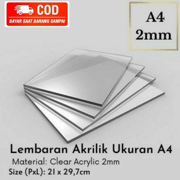 

Aklirik Lembaran Ukuran Kertas A4 Transparan Bening - Tebal 2Mm