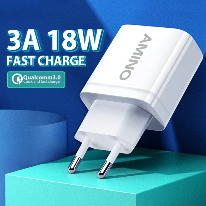 AMINO 3A 18W Qualcomm QC3.0 Fast Charger Quick Charger Adaptor Ori