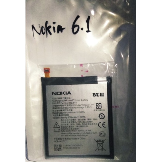 BATERAI NOKIA 6.1 ORI