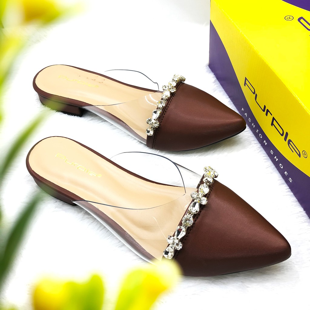 Sandal Flat Helena Series Purple Shoes