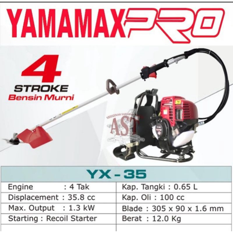 Mesin potong rumput Yamamax 4 Tak YX35 Pro