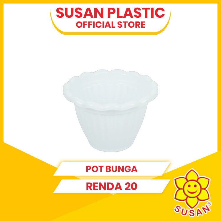 SUSAN - Pot Bunga Renda 20 - Pot Plastik - Pot Tanaman