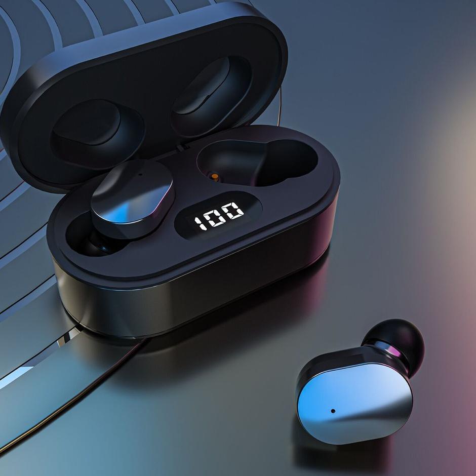 Barang Pilihan.. Headset bluetooth nirkabel mini in-ear touch kecil TWS headset bluetooth nirkabel E