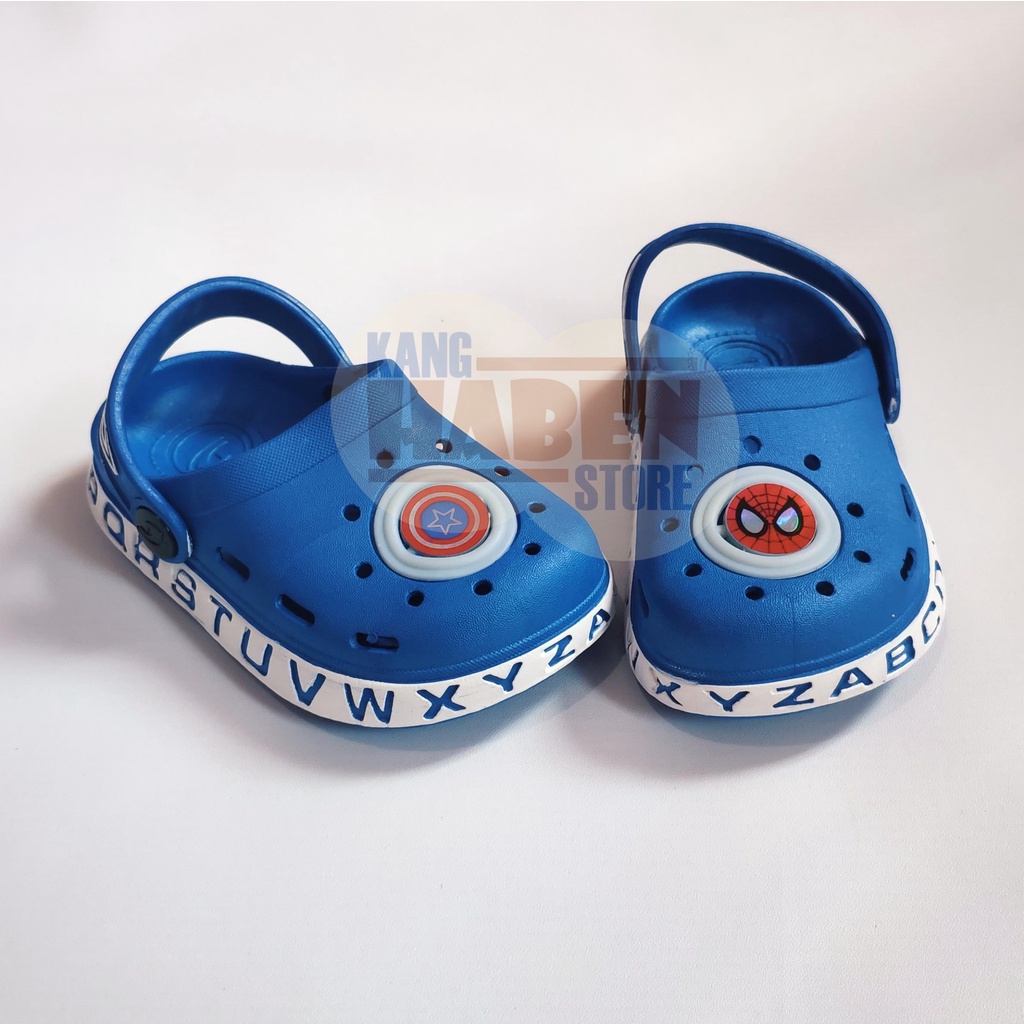 Habenkids Sandal Anak Cowok Bayi Balita Karakter Avengeer Keren dan Trendy Sendal Anak Lucu CQ080E 20-29