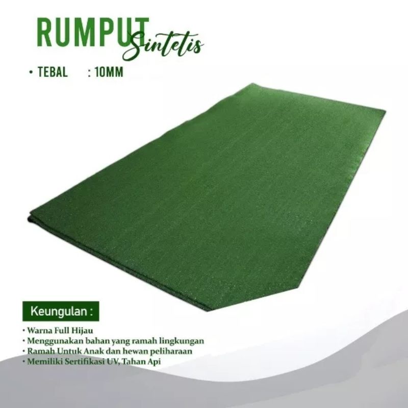 Rumput Sintetis Rumput Sintetis Murah 50x100cm Tinggi 10mm Rumput Jepang