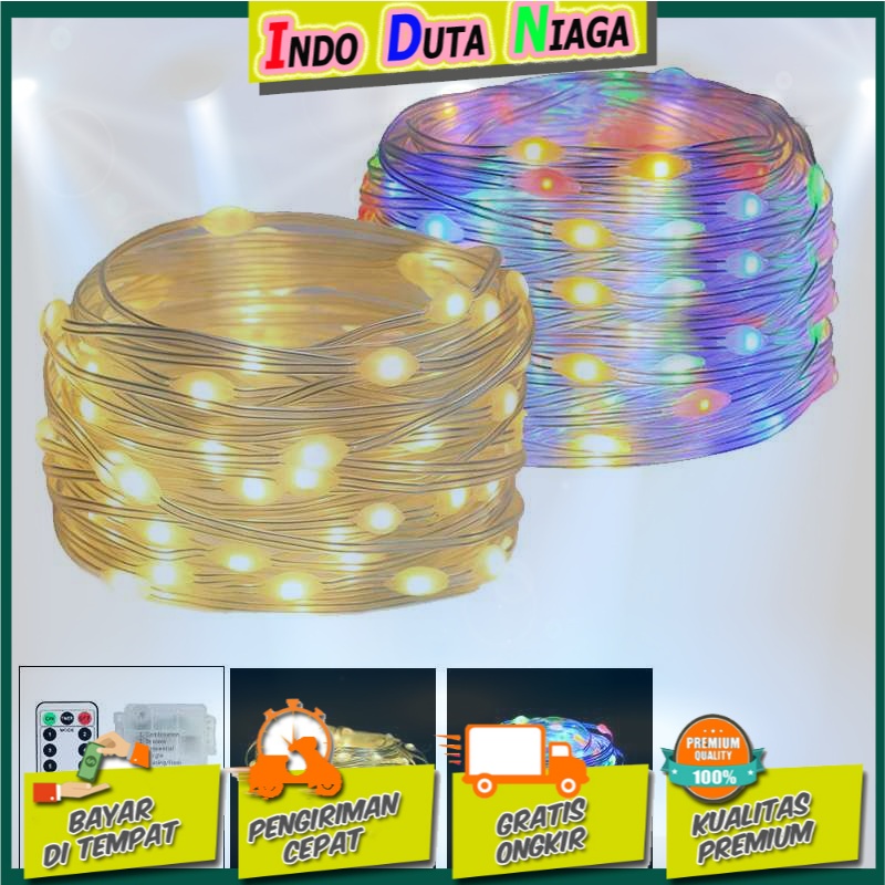 ANBLUB Lampu String Hias Dekorasi 100 LED 10 Meter + Remote - LISM-14