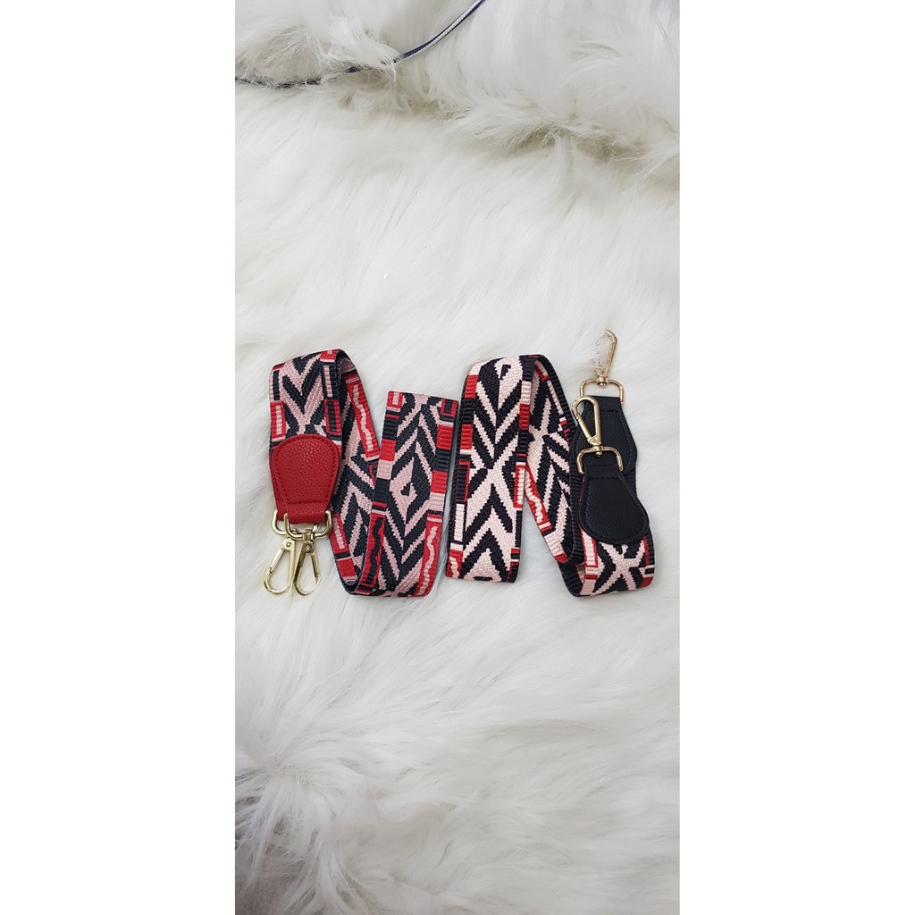 Bagstrap canvas Motif tali tas panjang selempang strap tas 105 cm