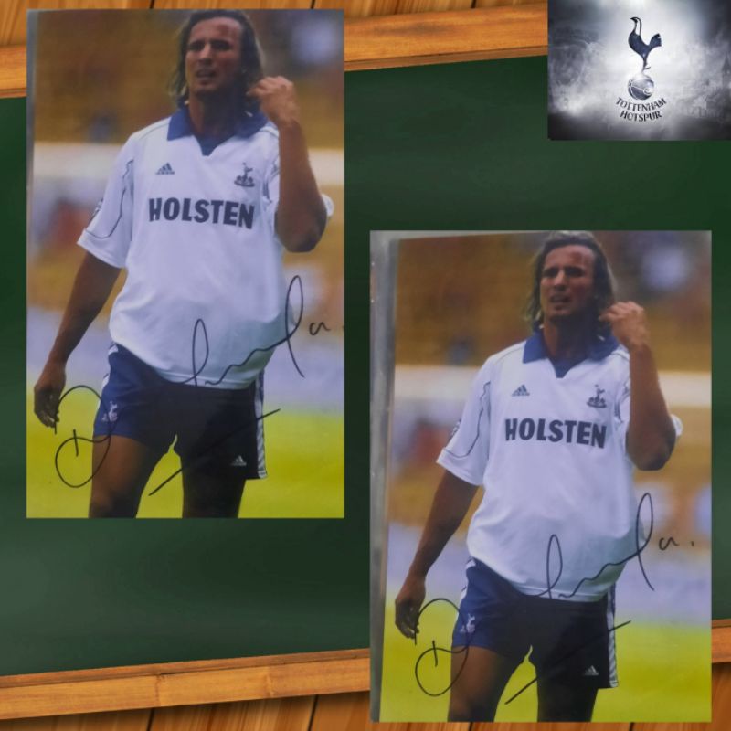 David Ginola Tottenham Hotspur Autograph
