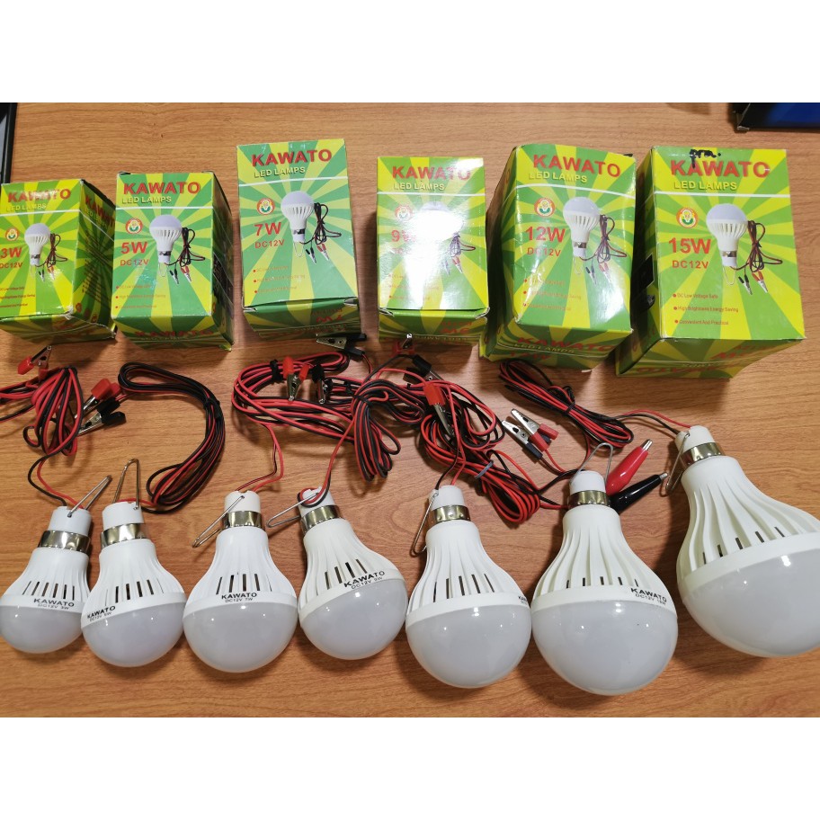 Lampu Bohlam LED DC Bohlam Aki 5 Watt 12V