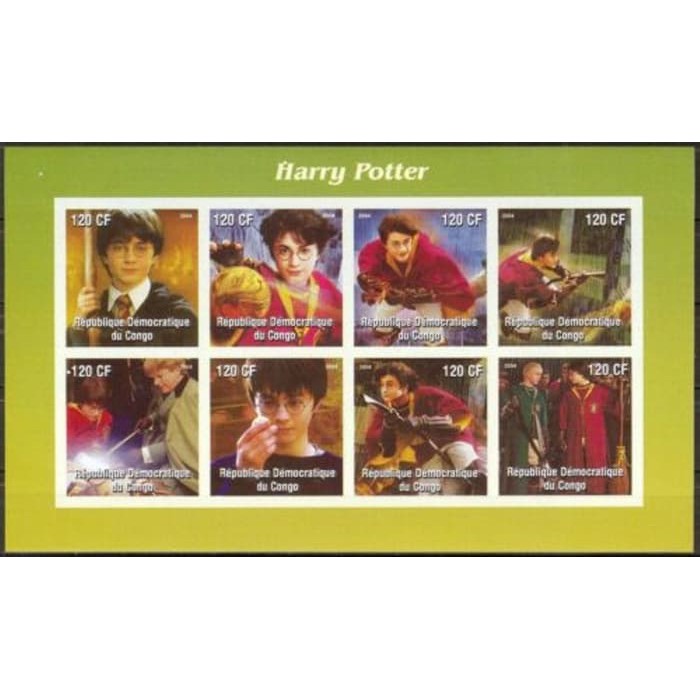 

CONGO -2004 CINEMA HARRY POTTER sheet imperf
