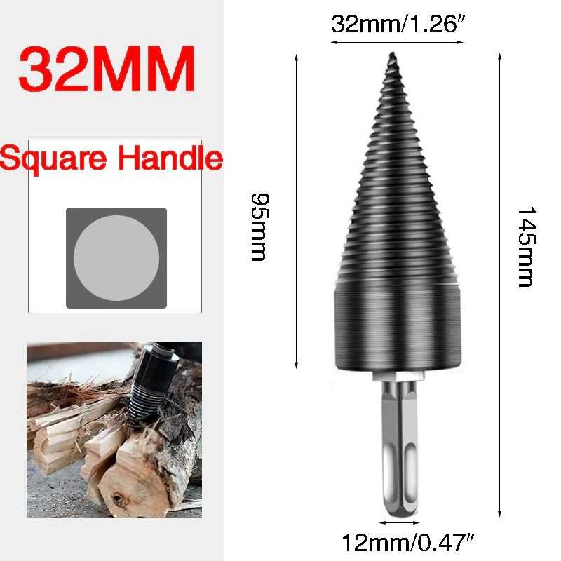 Mata Bor Kayu 3 Handel Drill Bit Split Wood Cone-Drilling Square