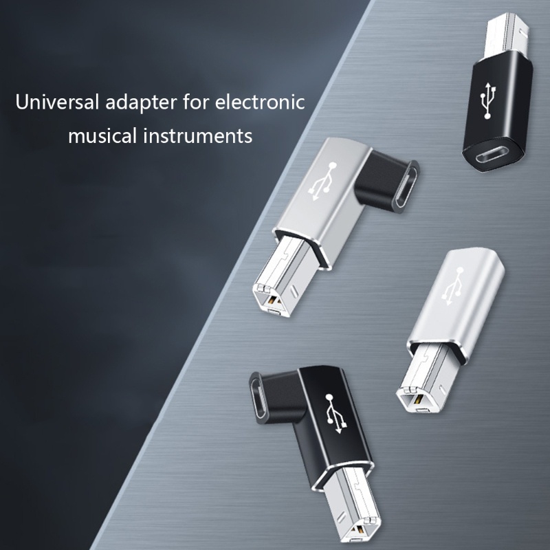 Cre USB3.1 Tipe C Female to USB2.0 B Male Midi-Adapter Adapter Instrumen Elektronik