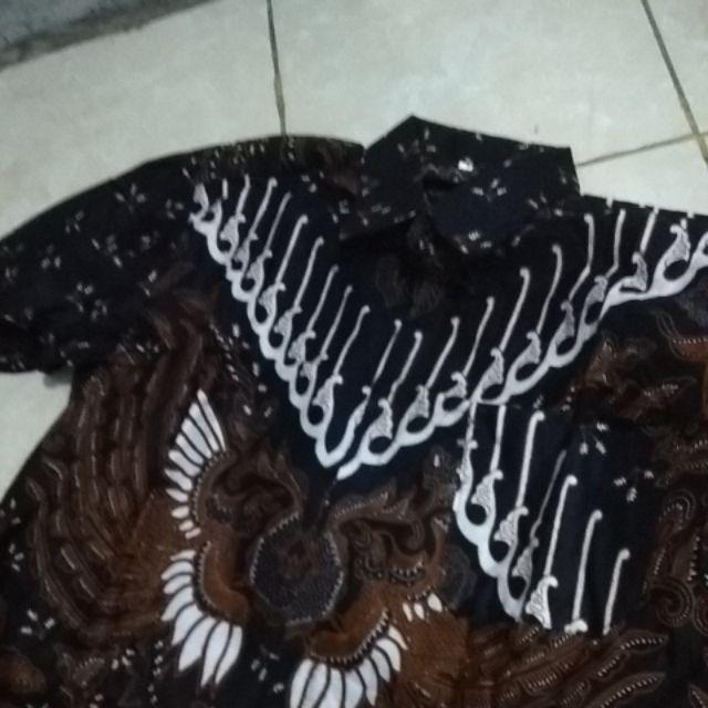 Maura Couple - Sania Ruffle Batik Couple Ori Ndoro Jowi Garansi Termurah Shopee - Batik Modern Solo