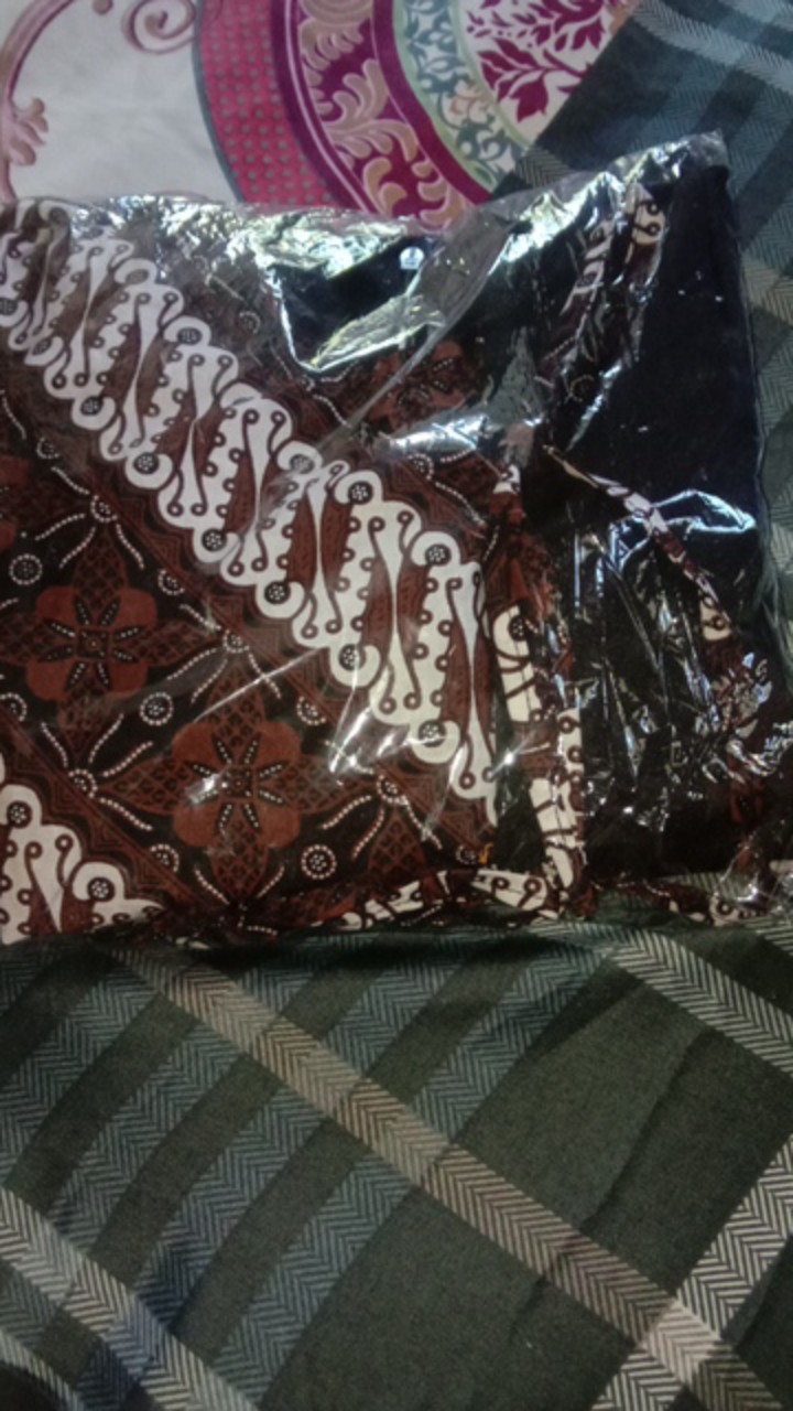 Tey-17 Batik Wanita Asj Sa Hrb026 Kenongo Kemeja Tosca Pendek