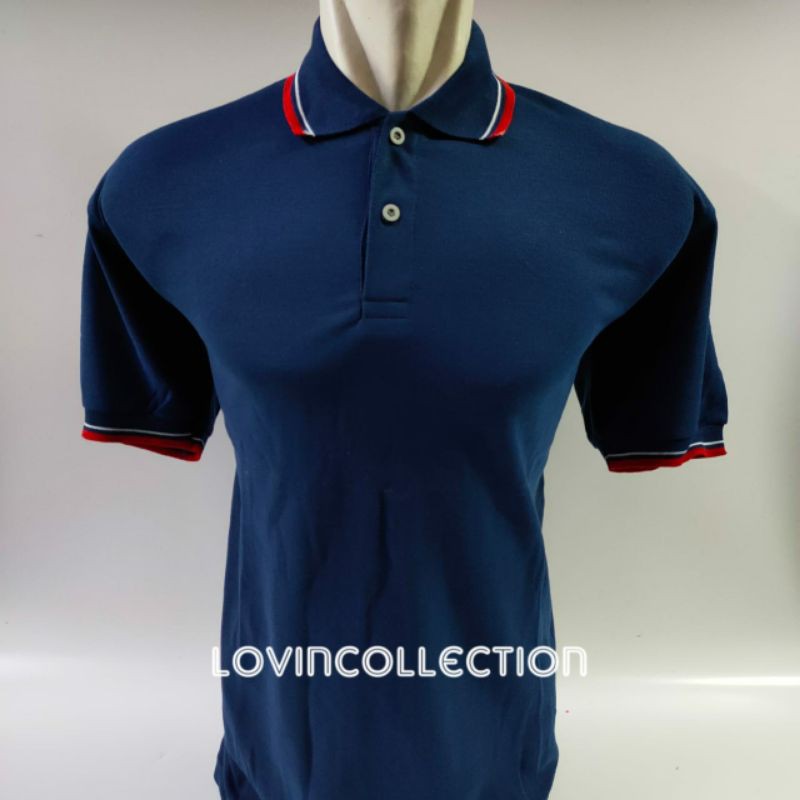 Kaos Kerah Pendek / Kaos Kerah Pria / Kaos Berkerah / Kaos Kerah Wanita / Wangky / Navy