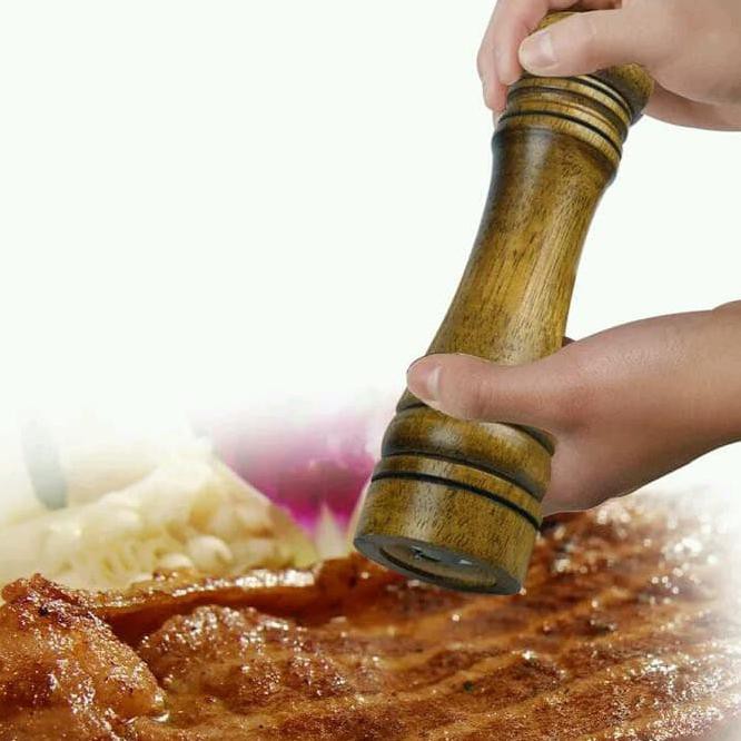 

8' Gilingan Lada Merica Bumbu / Salt Pepper Mill Manual Grinder Kayu
