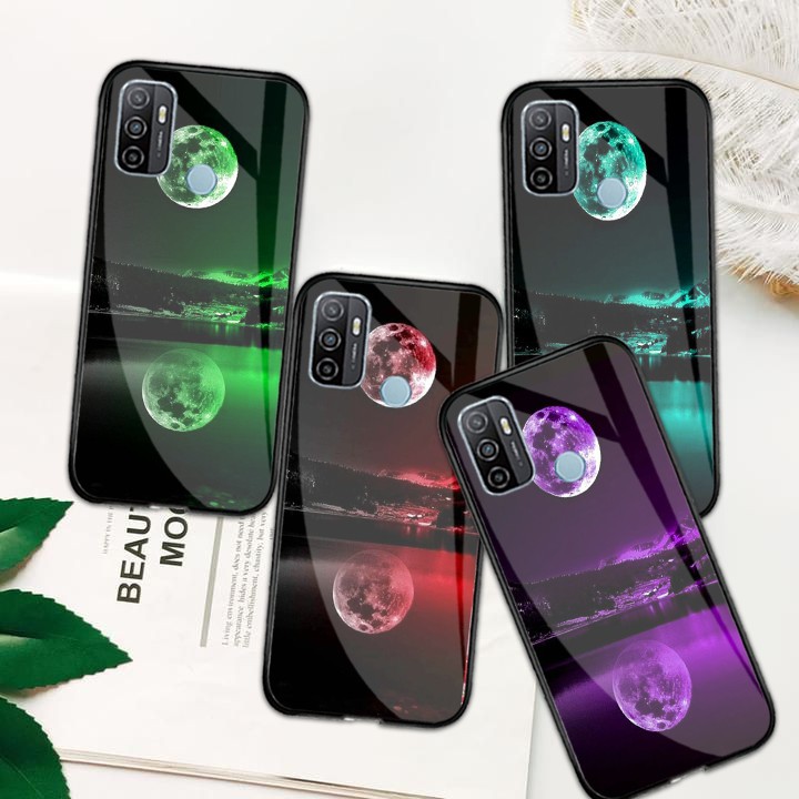 Softcase Kaca [M150] OPPO A53 A33 2020 - Softcase Glass - Kesing Kaca - Miror Case - Case OPPO A53