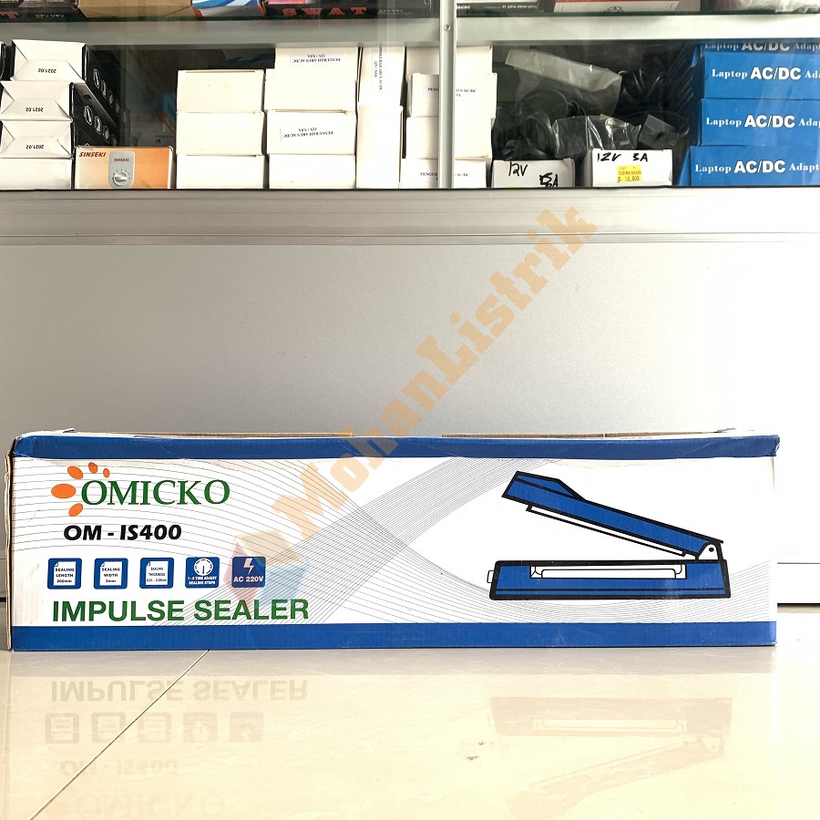 IMPULSE SEALER ALAT PRESS PEREKAT PLASTIK OMICKO 400MM 40CM MESIN SEALER PRESS PLASTIK