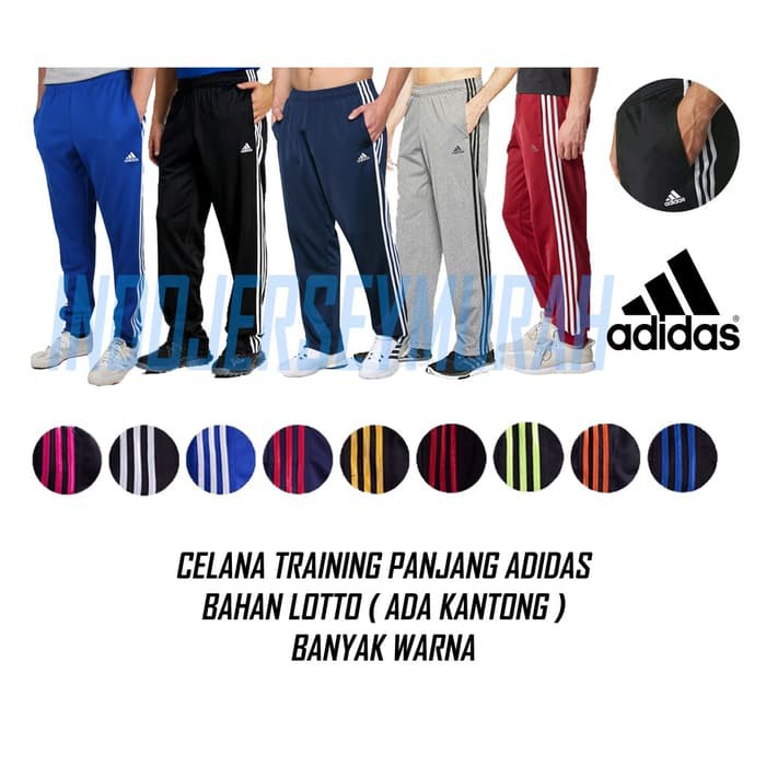 CELANA TRAINING PANJANG celana olahraga adidas - PINK PUTIH