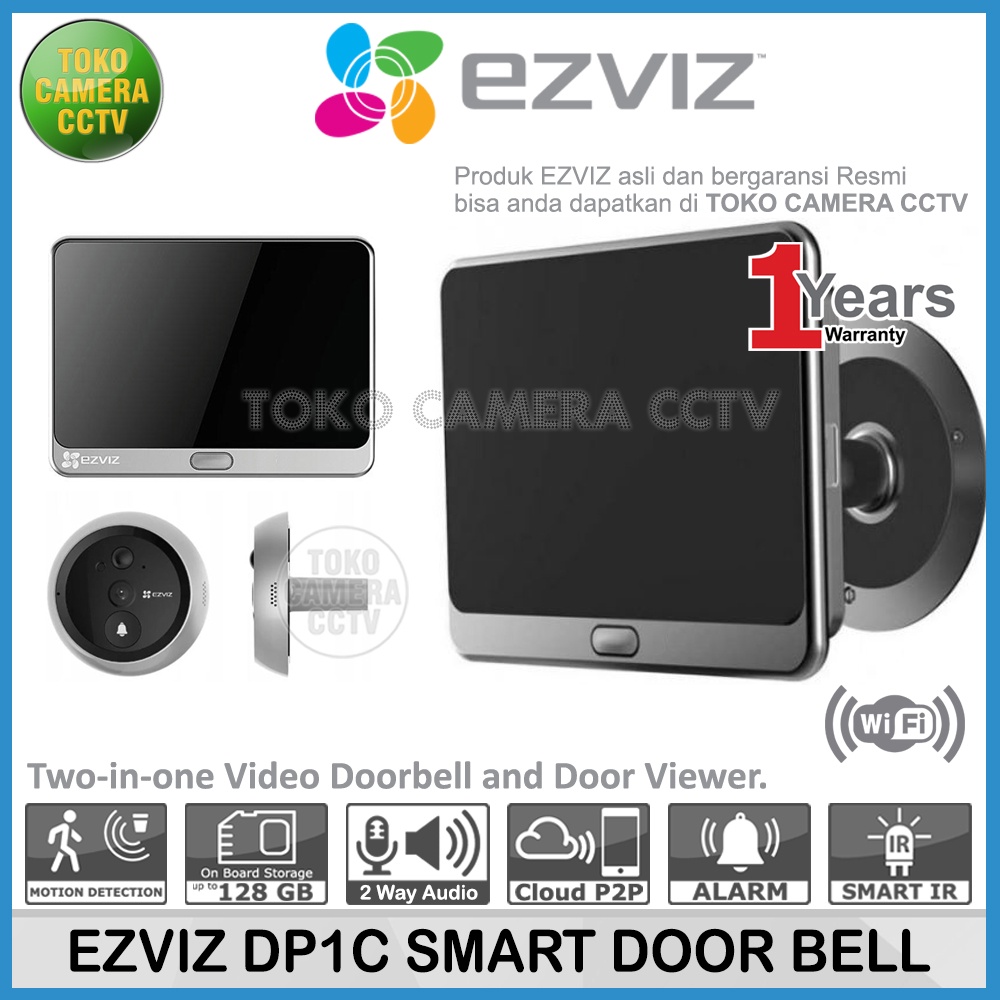 EZVIZ DP1C DOORBELL DOOR VIEWER PEEPHOLE KAMERA BELL PINTU