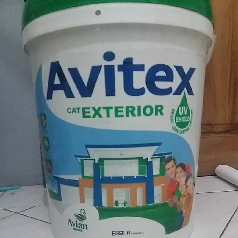 CAT AVITEX EXTERIOR 25KG WARNA ABU ABU TUA