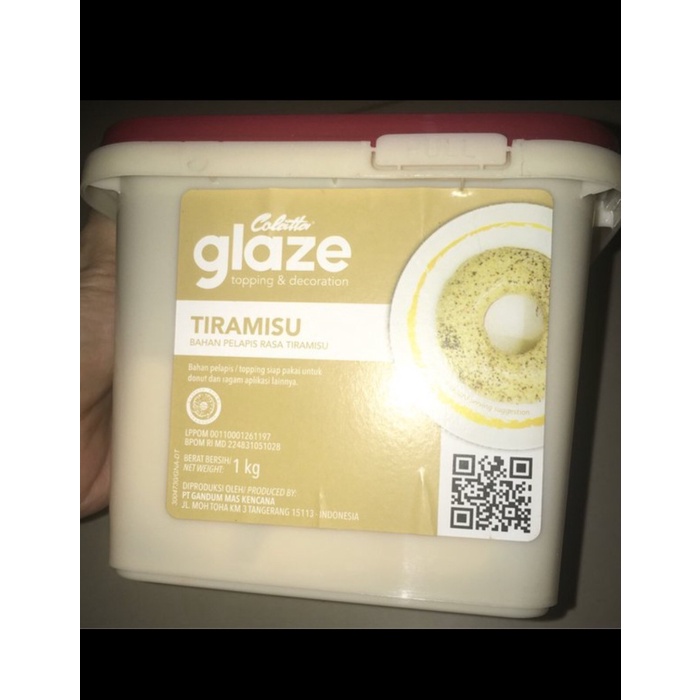 

COLATTA GLAZE TIRAMISU TOPPING DONAT KEMASAN 1 KG