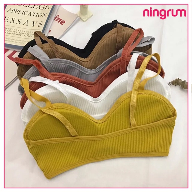 Ningrum Pakaian Dalam Bra Wanita BH Wanita Tanpa Kawat Bh Busa Import Seamless Gaya Korea - 2002